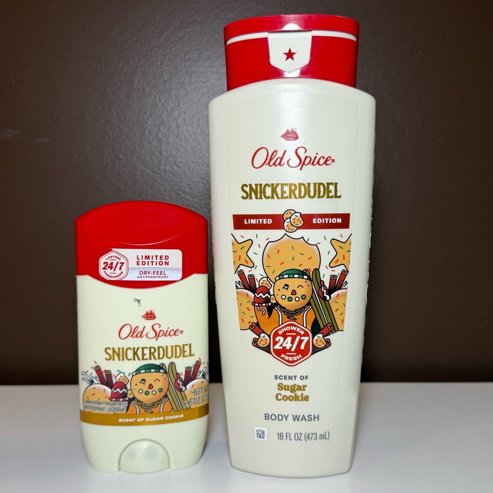 NEW Old Spice Snickerdudel Body Wash and Deodorant Limited Edition Holiday Set